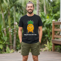 The Pineapple With Boundaries Tee – Black worn by a model