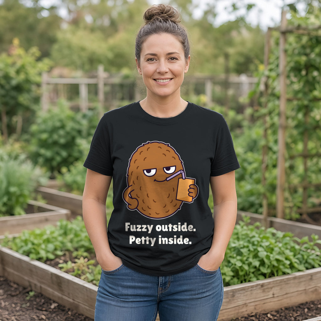 The Petty Kiwi Tee – Black worn by a model