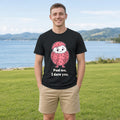 The Rough-Cut Lychee Tee – Black worn by a model