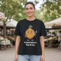 The Emotional Onion Tee – Black worn by a model