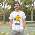 The Precise Starfruit Tee – White worn by a model