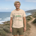 I Commit. I Review. I Merge. Terminal Tee in Natural, worn by a model