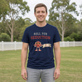Roll for Seduction D20 Tee in Navy, worn by a model