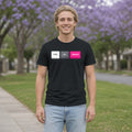 Ctrl Alt Seduce Keycap Tee in Black, worn by a model